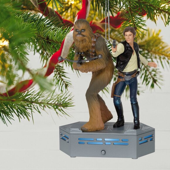 New! Star Wars Storytellers Han Solo & Chewbacca Hallmark Keepsake Ornament 2022 - Picture 5 of 5